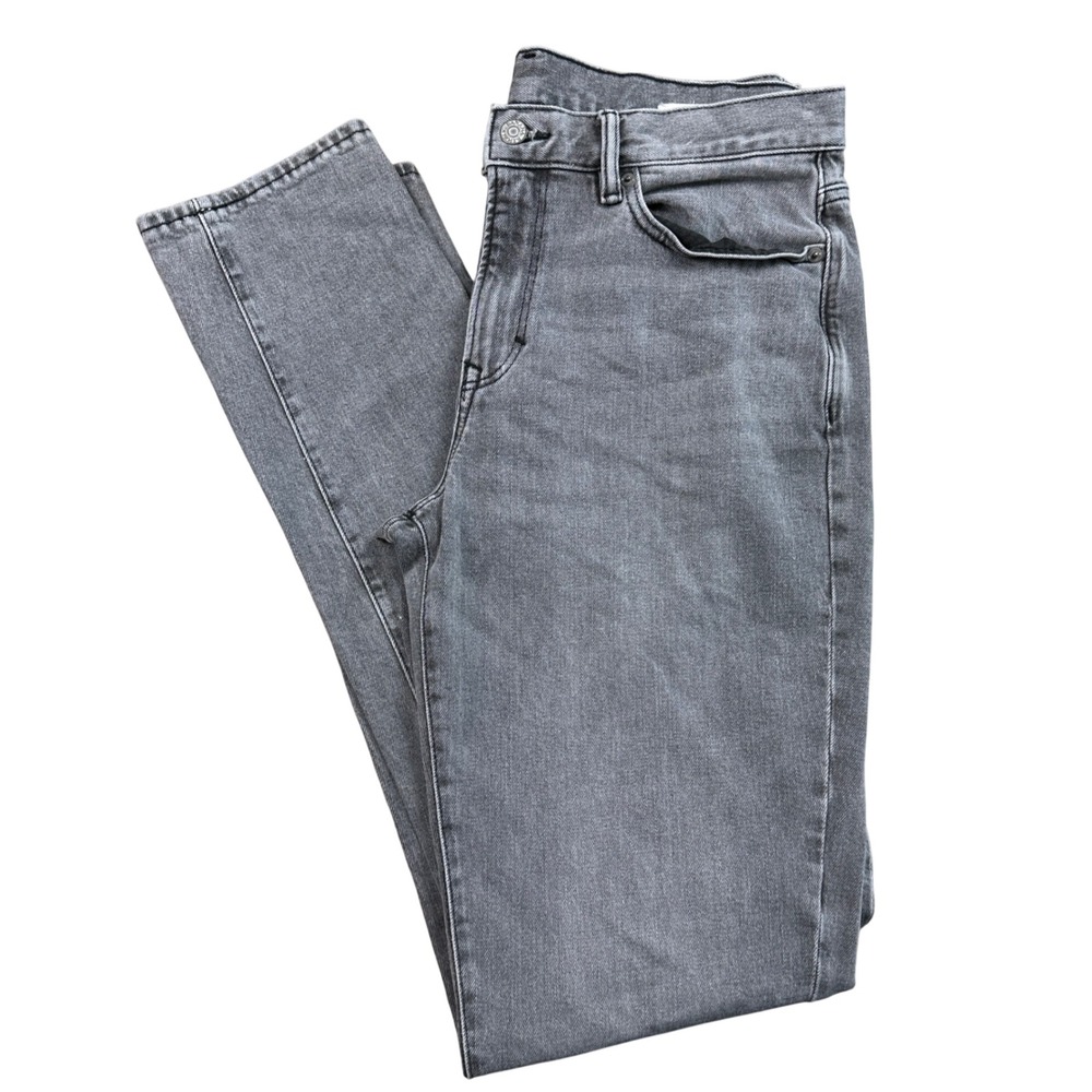 Banana Republic Slim Fit Standard Jean Grey Wash Denim Mens 32x36 Stretch Pants